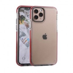 Iphone 11 - Coque transparente-contour rouge