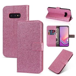 Galaxy S10e - Etui-Brillant-rose