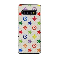 Galaxy S10 5G - Coque-Fleurs-Blanc-Multicolore