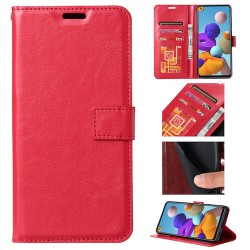 Galaxy S21 - Etui-Portefeuille-Rouge