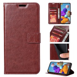 Galaxy S21 - Etui-Portefeuille-Brun