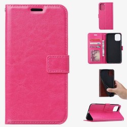 Galaxy note20-Etui portefeuille-Fuchsia
