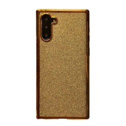 Note10 - Coque silicone-brillant doré