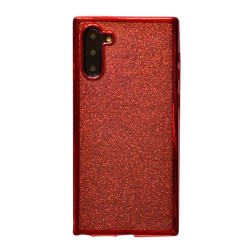 Note10 - Coque silicone-brillant rouge