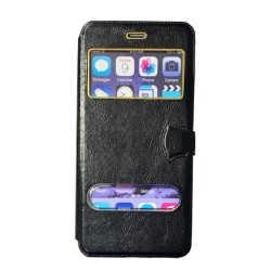 Iphone 6 - 6S - Etui-Fenêtre-Noir