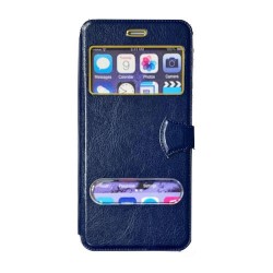 Iphone 6plus - 6Splus - Etuis-Fenêtre-Bleu marine