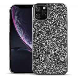 iPhone 11 - Coque-Anti choc-Strass-Noir