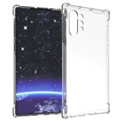 Note10 Plus - Coque silicone-transparente-coin