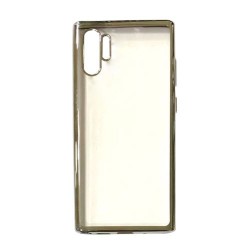 Galaxy Note 10 Plus - Coque-transparente-bord argent