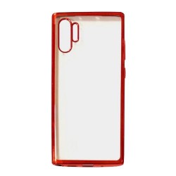 Galaxy Note 10 Plus - Coque-transparente-bord rouge