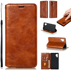 Galaxy Note 10 plus - Etui protection totale-Brun