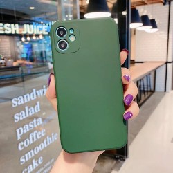 IPhone 13 - Coque silicone-caméra-vert