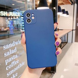 IPhone 13 - Coque silicone-caméra-bleu