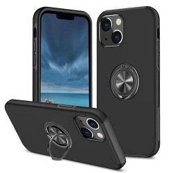 Iphone 13 Pro Max - Coque anti choc-anneau-Noir
