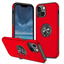 Iphone 13 Mini - Coque anti choc-anneau-Bordeau