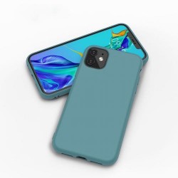 Iphone 12 mini - Coque silicone vert