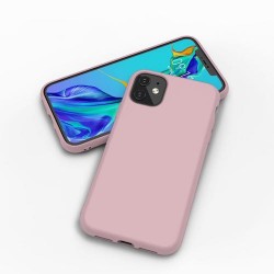 Iphone 12 mini - Coque silicone rose