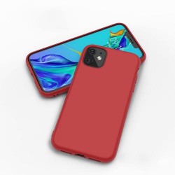 Iphone 12 mini - Coque silicone rouge