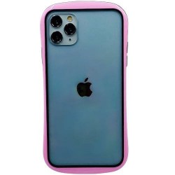 Iphone 11 - Coque-transparente-bumper rose