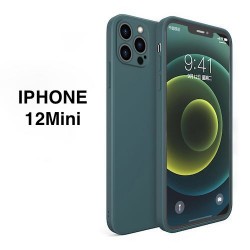 IPhone 12 mini - Coque silicone-caméra-Vert