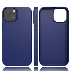 Iphone 13 Pro - Coque silicone bleu foncé