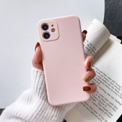 IPhone 13 Pro Max- Coque silicone-caméra-Rose