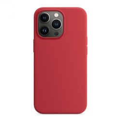 Iphone 13 Mini - Coque silicone-Rouge