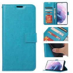 Galaxy A12-Etui portefeuille-Bleu