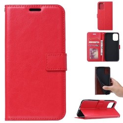 Galaxy A22 5G-Etui portefeuille-Rouge