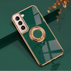 Galaxy S22 - Coque silicone-anneau-Vert