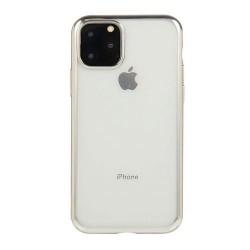 Iphone 11 - Coque-Transparente-Bord argent