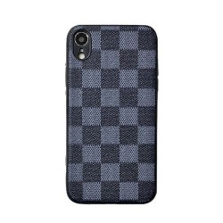 Iphone X - XS - Coque-Carrés-Gris