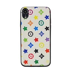 Iphone X - XS - Coque-Fleurs-Blanc-Multicolore