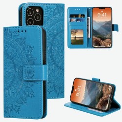 Iphone 14 Pro Max - Etui Broderie-Bleu