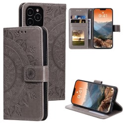 Iphone 14 Pro Max - Etui Broderie-Gris