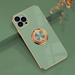 Iphone 14 Pro Max- Coque silicone-anneau-Vert turquoise