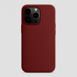 Iphone 14 Plus - Coque silicone Bordeaux