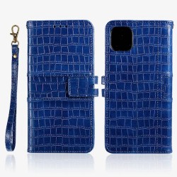 Iphone 14 Plus - Etui-Housse-Bleu croco