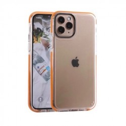 Iphone 11 Pro - Coque transparente-Contour orange