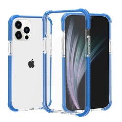 Iphone 14 Plus - Coque-bord bleu