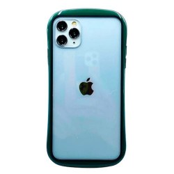 Iphone 11 Pro - Coque transparente-Bumper vert