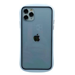 Iphone 11 Pro - Coque transparente-Bumper blanc