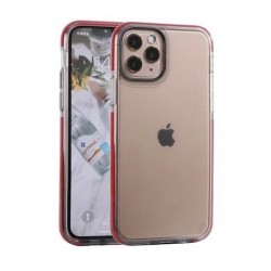 Iphone 11 Pro - Coque transparente-Contour rouge