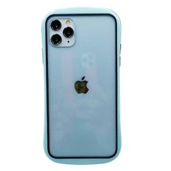 Iphone 11 - Coque-transparente-bord gris