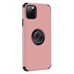 Iphone 11 Pro - Coque-Anti chocs-Anneau-Rose