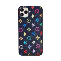 Iphone 11 Pro - Coque-Fleurs-Noir