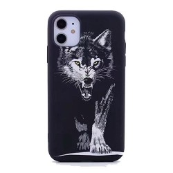 Iphone 11 Pro - Coque-Loup-Noir