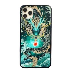 Iphone 11 Pro - Coque-Dragon-Vert