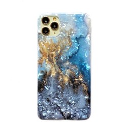 Iphone 11 Pro - Coque-Marbre-Bleu