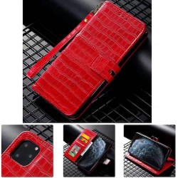Iphone 11 Pro - Etui-Protection totale-Rouge croco